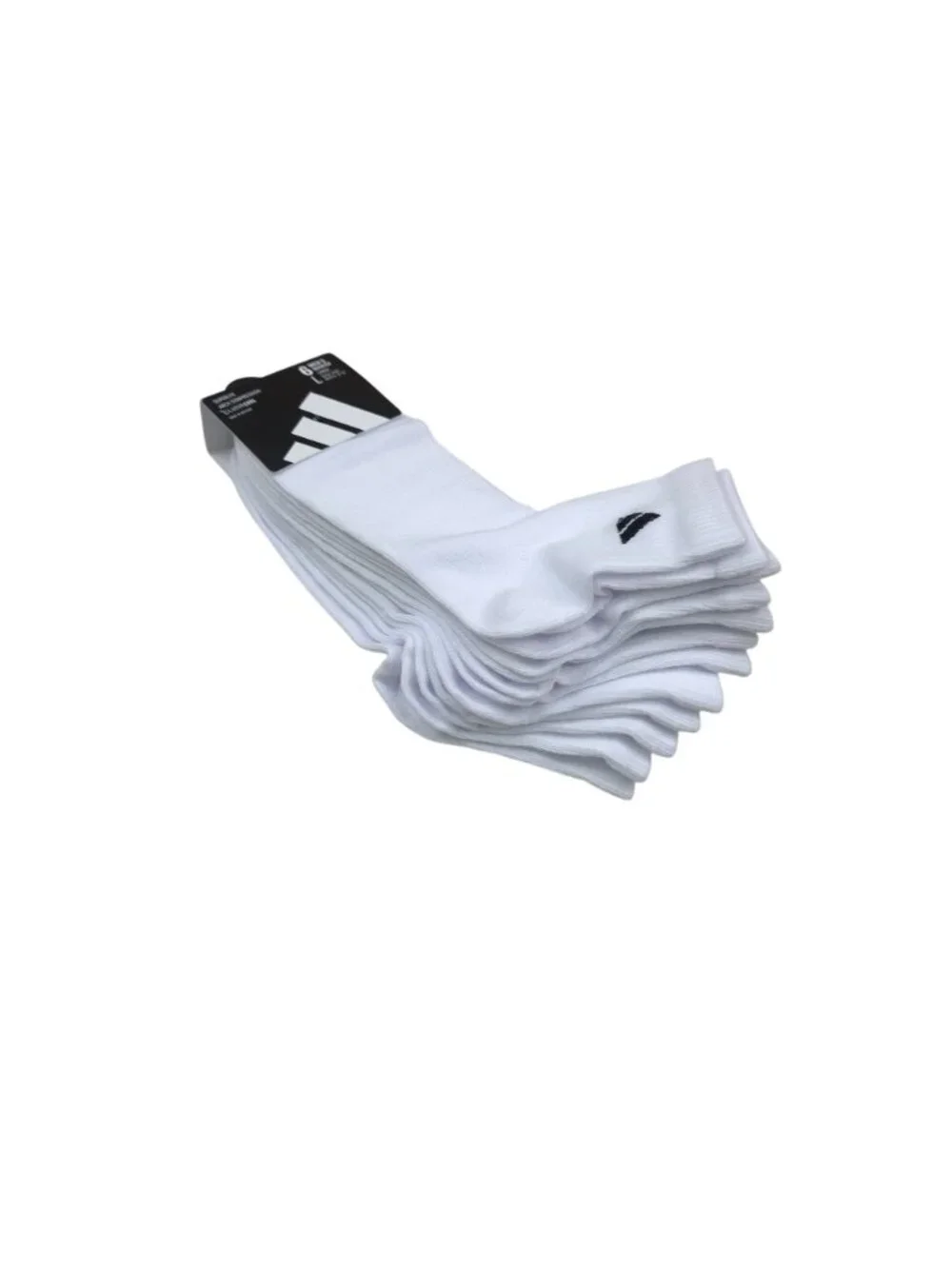 Adidas Mens Superlite ClimaCool Quarter Socks 6-Pack Arch Compression White